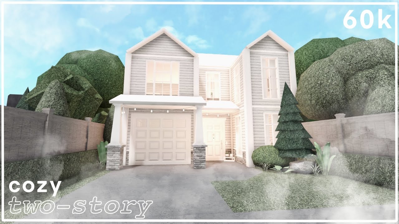 cozy twostory family house bloxburg [60k] YouTube