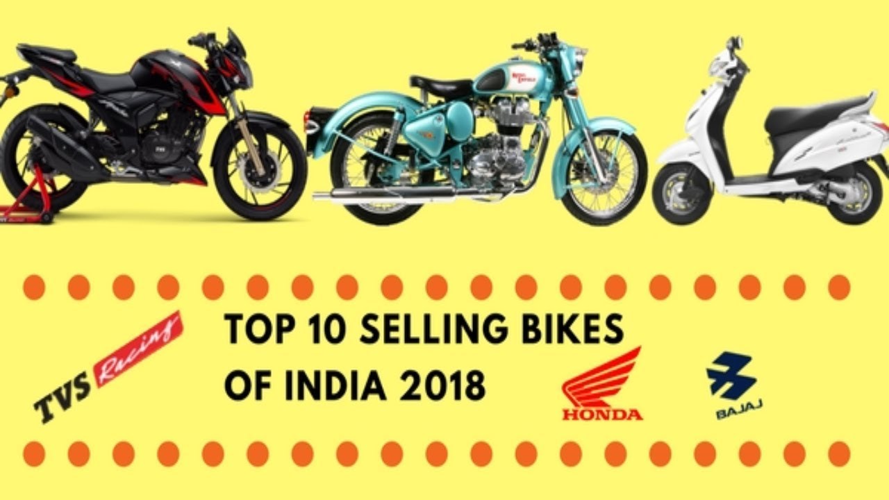Top 10 Selling Bikes of India in 2018