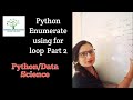Class 10-Python Enumerate Using For Loop Part-2
