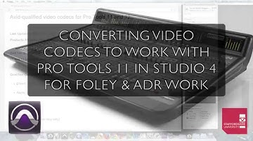 Converting Video Codecs To Work With Pro Tools 11 In Premiere Pro