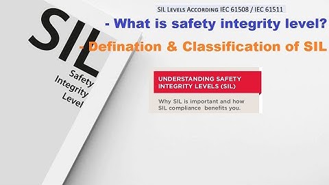 Safety Integrity Levels Understanding SIL