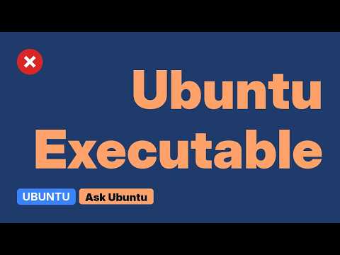 Ubuntu: There is no application installed for executable files