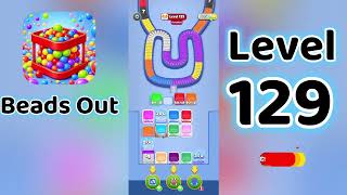 Beads Out Level 129  Walkthrough 🧩✨ | Tricky Bead Puzzle Solution | Go Answer