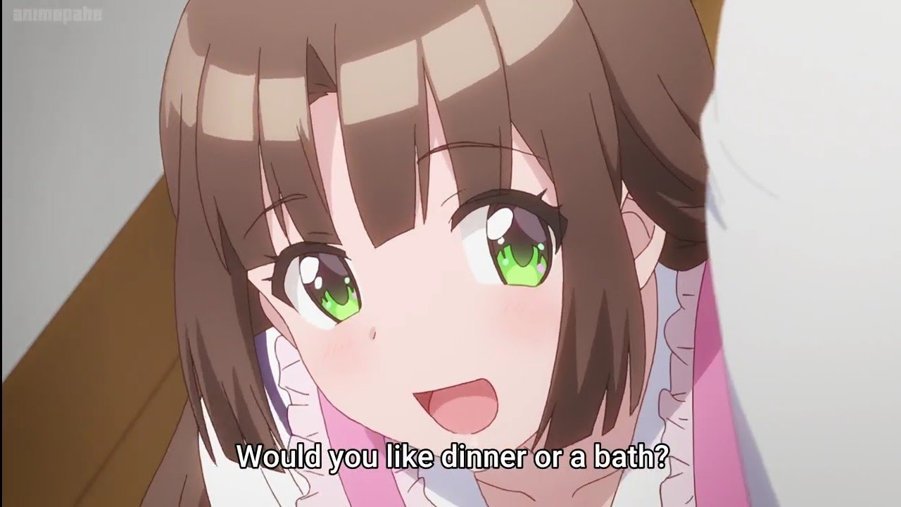 Would you like dinner or bath or would you like.....me?