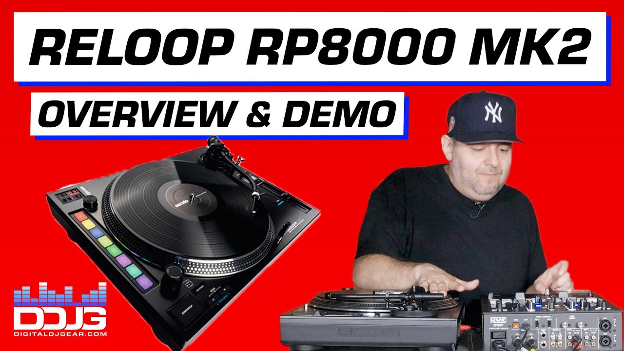 Reloop RP8000 Mk2 Serato DJ Pro Hybrid Turntable Overview & Demo