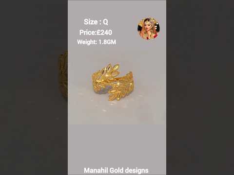 خاتم ذهب مصمم مع الوزن والسعر ارتداء يومي شورت