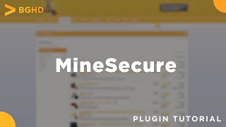 MineSecure (Paid) - Spigot Plugin Tutorial/Overview