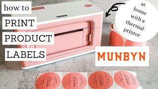 How to Print Product Labels at Home with MUNBYN Thermal Label Printer