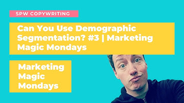What is Demographic Segmentation in Marketing? | How to use demographic segmentation? | Ep #3