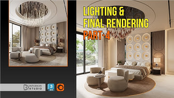 Lighting & Final Rendering in 3ds Max Bedroom Design Part 4 Corona Render Tutorial @3dinteriorstudio