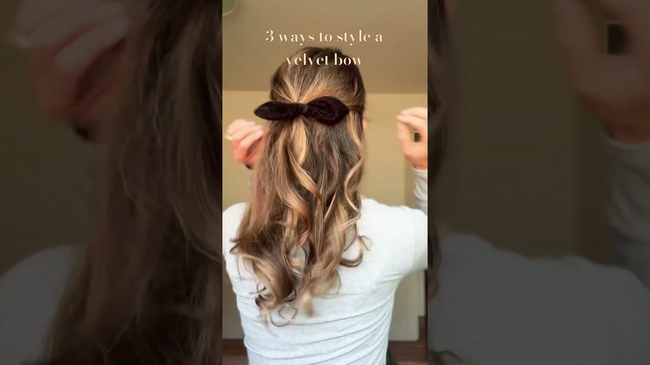 3 Simple ways to style the holiday’s hottest accessory #holidaystyle #hairstyles