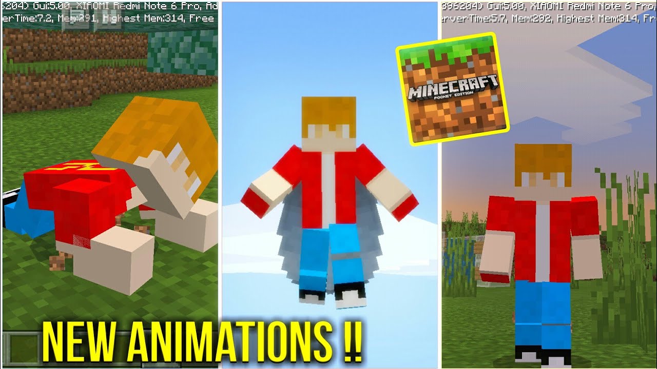 Animated Player Addon for Minecraft PE 1.13+