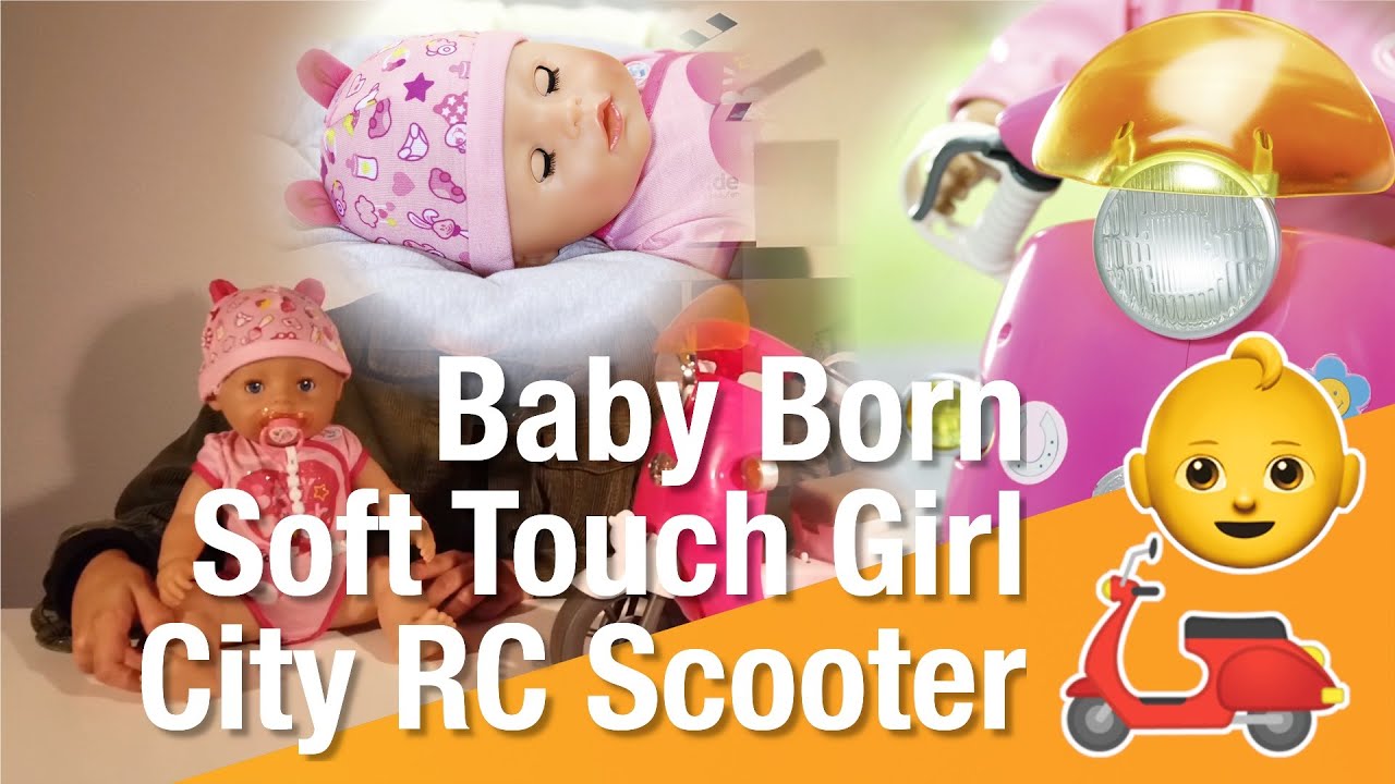 Baby Born Soft Touch Girl Baby Born City Rc Scooter Unboxing Und Vorstellung Hertie De Youtube