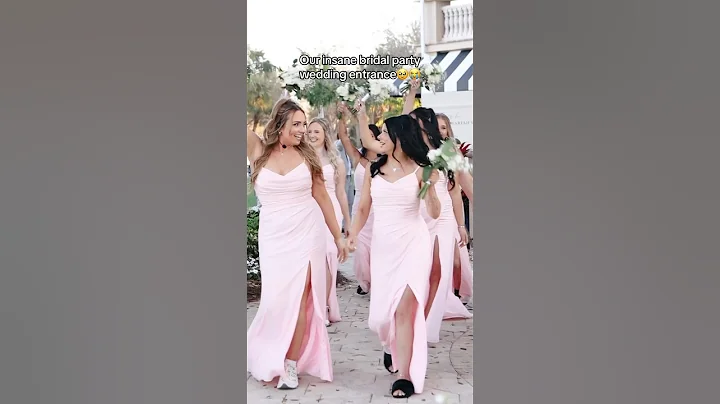 My bridesmaids killed this entrance 👏🏻💗 #shorts