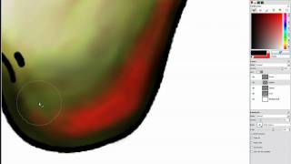 GIMP: Simple layers and colouring tutorial part2
