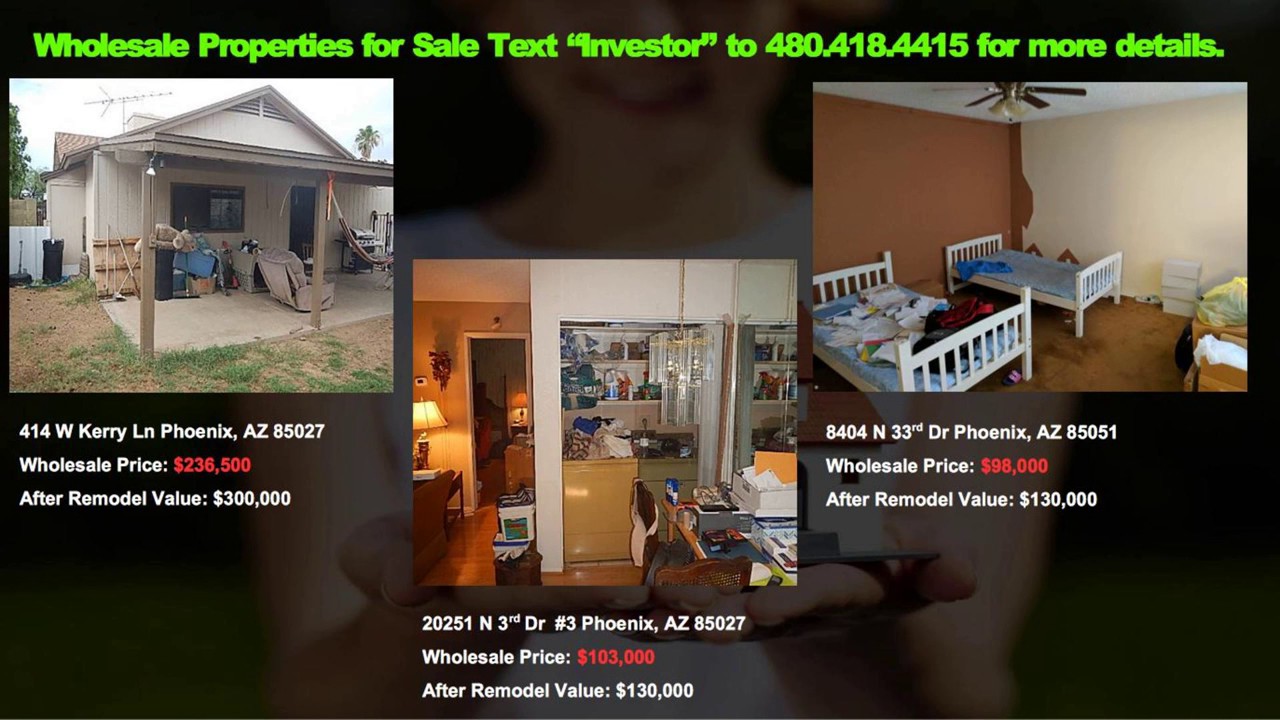 Wholesale houses for sale Phoenix AZ YouTube