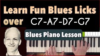 Video thumbnail of "How To Improvise Slow Blues Piano over amazing chords!"