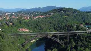 ponte san michele Paderno d'Adda drone 4k