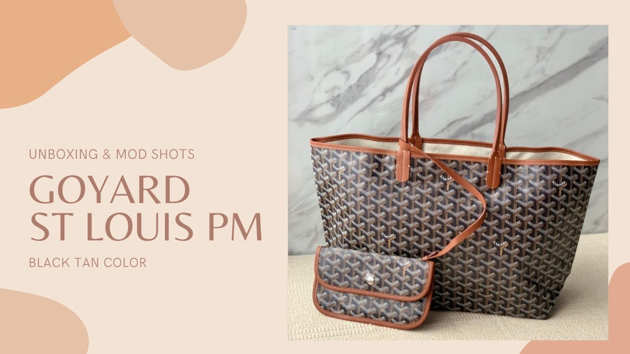 Goyard St Louis GM Black & Tan Tote Designer Bag Unboxing 2021 