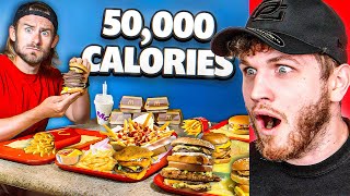 REACTING TO *INSANE* 50,000 CALORIE FOOD CHALLENGE!! by Team Summertime 16,096 views 5 months ago 25 minutes