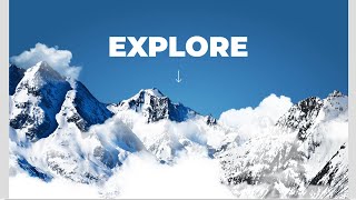 #4. Scrolling Effect on Mountain | Beautiful Design with Source Code