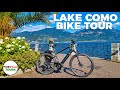 Lake como bike ride italy   4k  36 miles  58 km