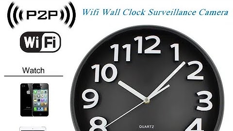 Spy Cameras - Wifi HD 1080P Spy Wall Clock Hidden Camera