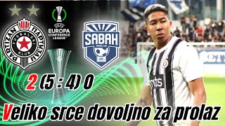 Partizan - Sabah 2:0 (5:4) ☆ Zasluženo uz dosta sreće ☆ Liga konferencija