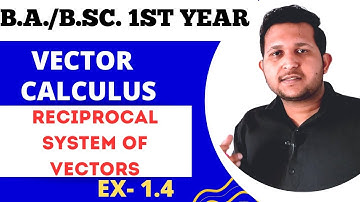 Vector calculus bsc 1st year | vector calculus engineering mathematics | Exercise 1.4