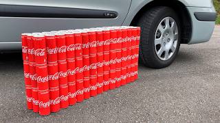 COCA COLA BALLOON VS CAR, Coca Cola Zero, PowerAde, Fanta, Sprite, Fruko and Mentos Diff Unde