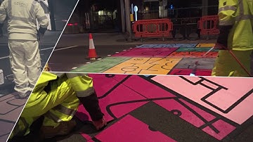 Creative pedestrian crossing from artist Thierry Noir