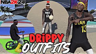 *NEW* BEST CHEAP DRIPPY OUTIFTS ON NBA2K24 PT.2 🔥 + BEST DRIBBLE GOD OUTFITS in SEASON 1 2K24💧!