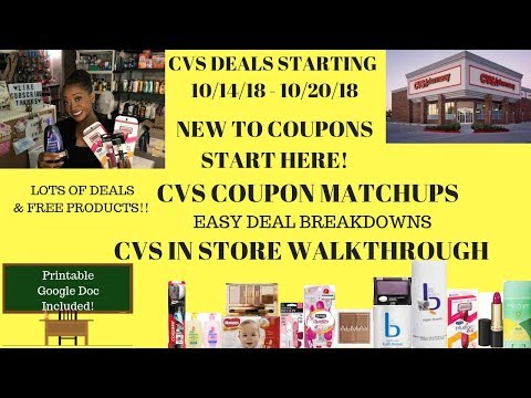 CVS Coupon Deals Starting 10/14/18~New Couponer Easy Deals~Coupon Matchups Deal Breakdowns~Cheap❤️