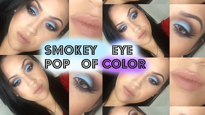 Smokey eye with a pop of color collaboration with ...