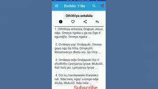 Othithiya Ontalala - Eimbilo Mehangano 118, Gospel song