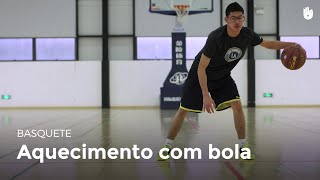 Warming up with a ball | Basketball