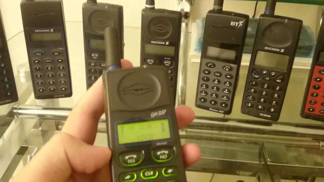 Ericsson GH377 and PH388 menu browse and test call - YouTube