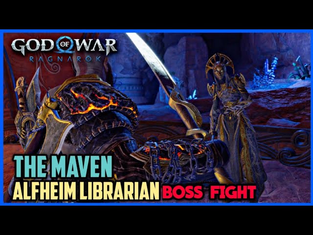 GOD OF WAR RAGNAROK - THE MAVEN Alfheim Librarian BOSS FIGHT! 