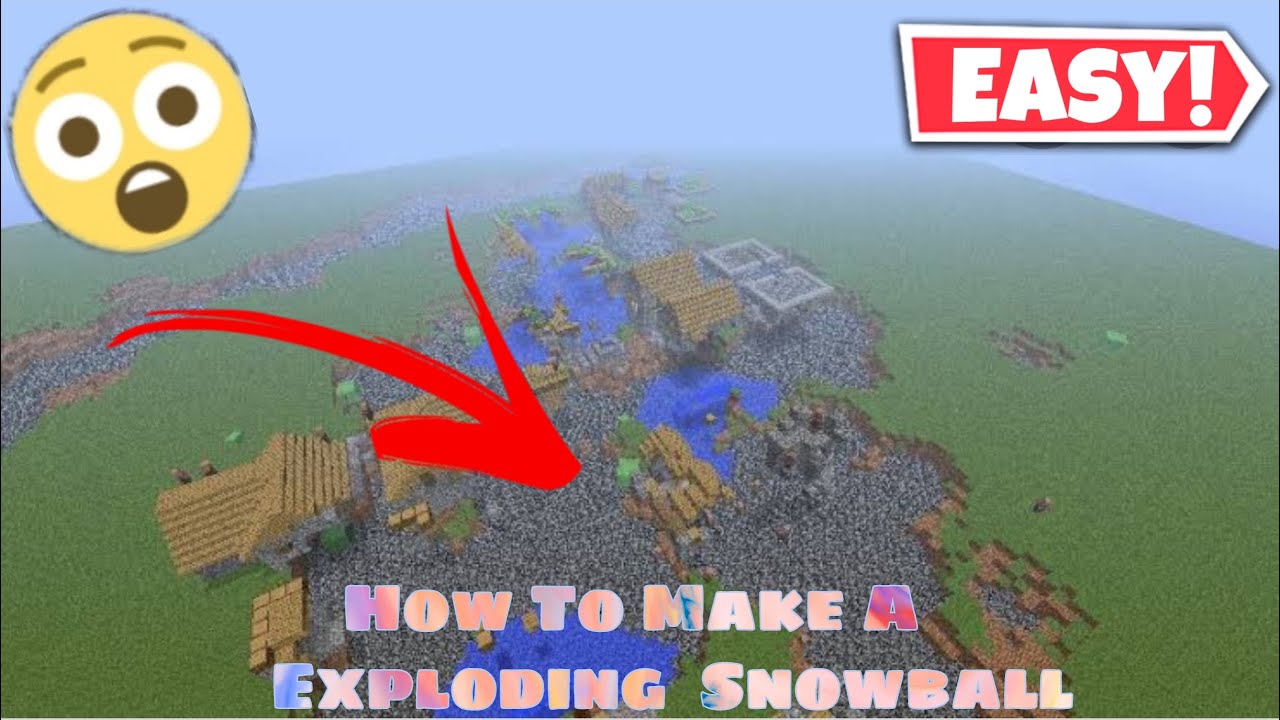 How to make a Exploding Snowball in Minecraft!! - YouTube