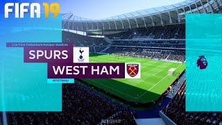 Fifa 19 Career Mode 122 Spurs V West Ham Premier League