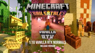 Vanilla RTX Normals 1.10 for Minecraft Bedrock 1.19.73 and Minecraft Beta & Preview - 1.19.80.24
