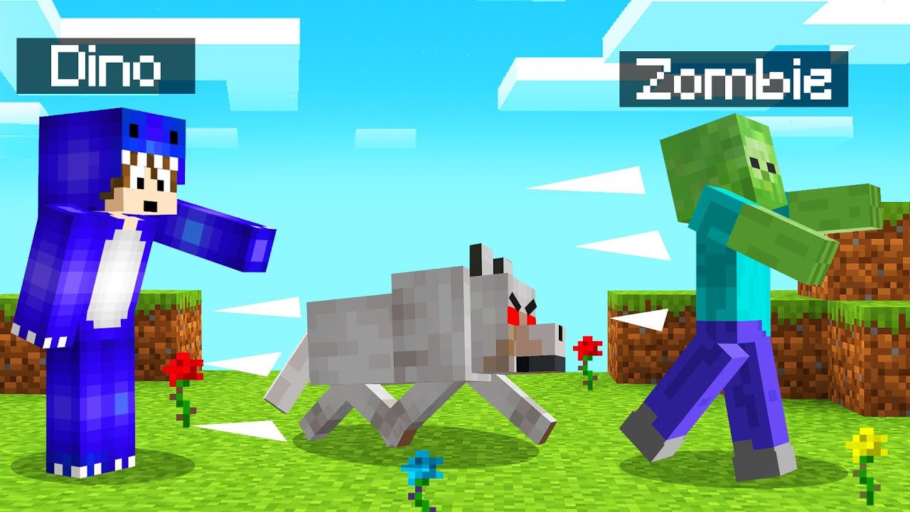 TRAINING My DOG To KILL ZOMBIES! (Minecraft) - YouTube