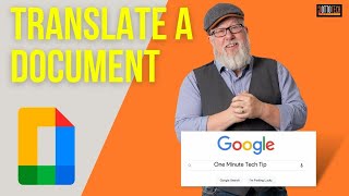How to Translate a Document in Google Docs