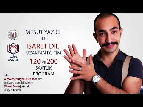 Mesut Yazıcı İşaret Dili Eğitimi Demo Dersi