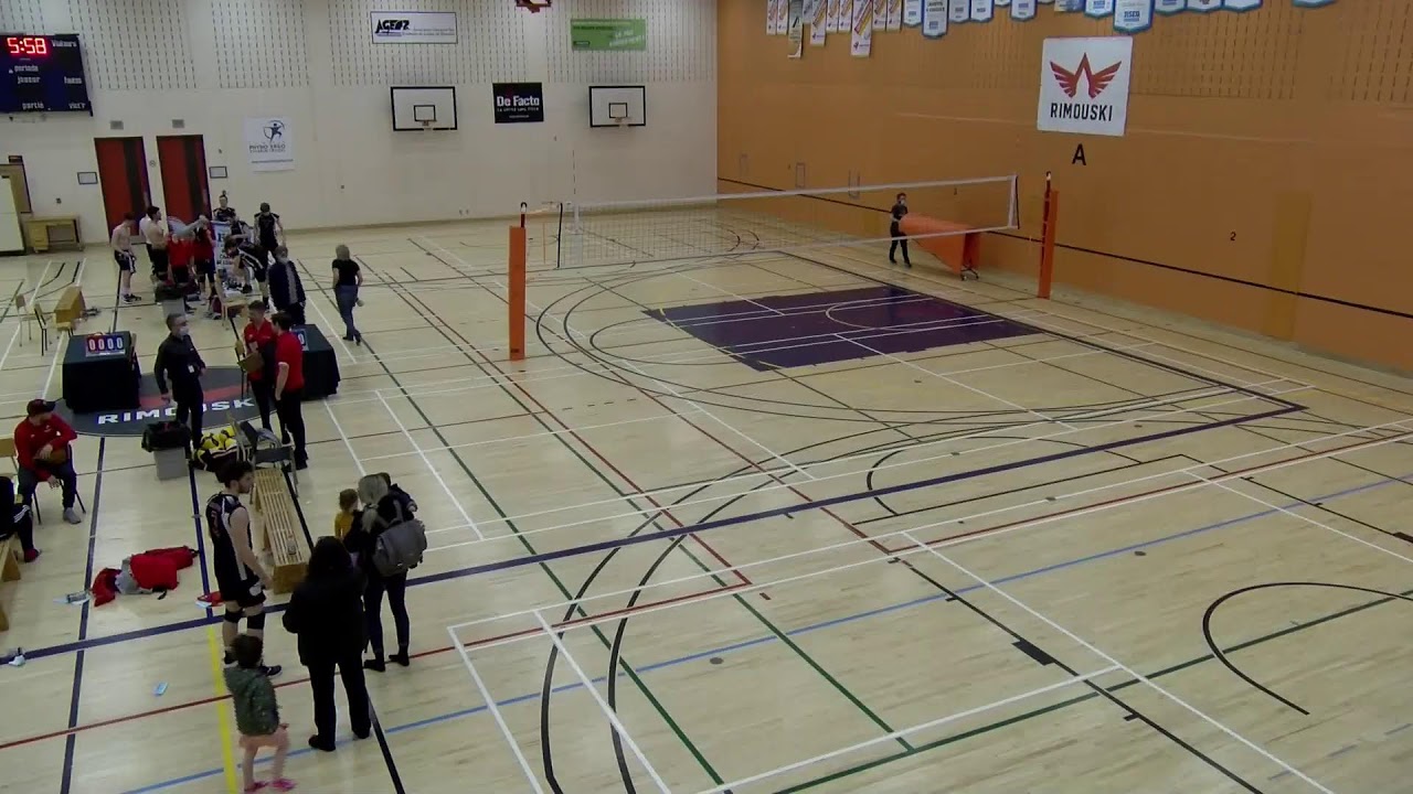 Championnat conférence Nord-Est / RSEQ volleyball masculin D2 / Rimouski le 9 avril 2022