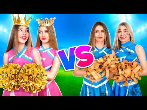 Бедная Популярная vs Богатая Непопулярная Чирлидерша! Все Типы Чирлидерш в Одном Колледже