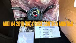 Audi A4 2016 Hız Sabitleme Cruise Control Montajı