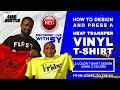 How to Design and Press A Heat Transfer Vinyl T-Shirt From Start to Finish(Shark Man Design With Sy)