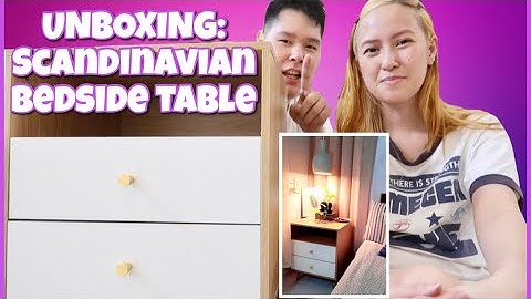 UNBOXING || SCANDINAVIAN BEDSIDE TABLE | HOW TO ASSEMBLE | SHOPEE FINDS