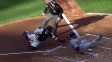 DET@CLE: Indians challenge safe call at home in 1st